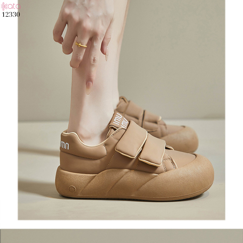 Giày thể thao nữ, giày khóa dán phong cách Hàn Quốc 12331