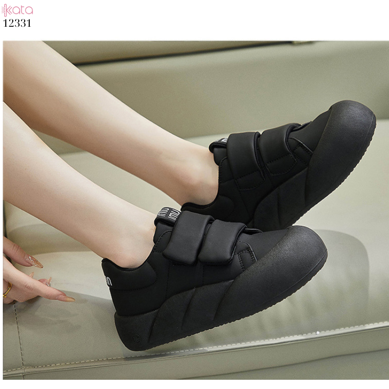 Giày thể thao nữ, giày khóa dán phong cách Hàn Quốc 12331