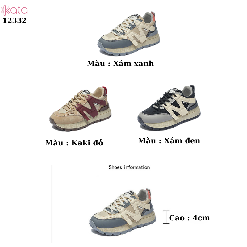 Giày thể thao nữ, giày chạy bộ,dạo phố sinh viên phong cách Hàn Quốc 12332