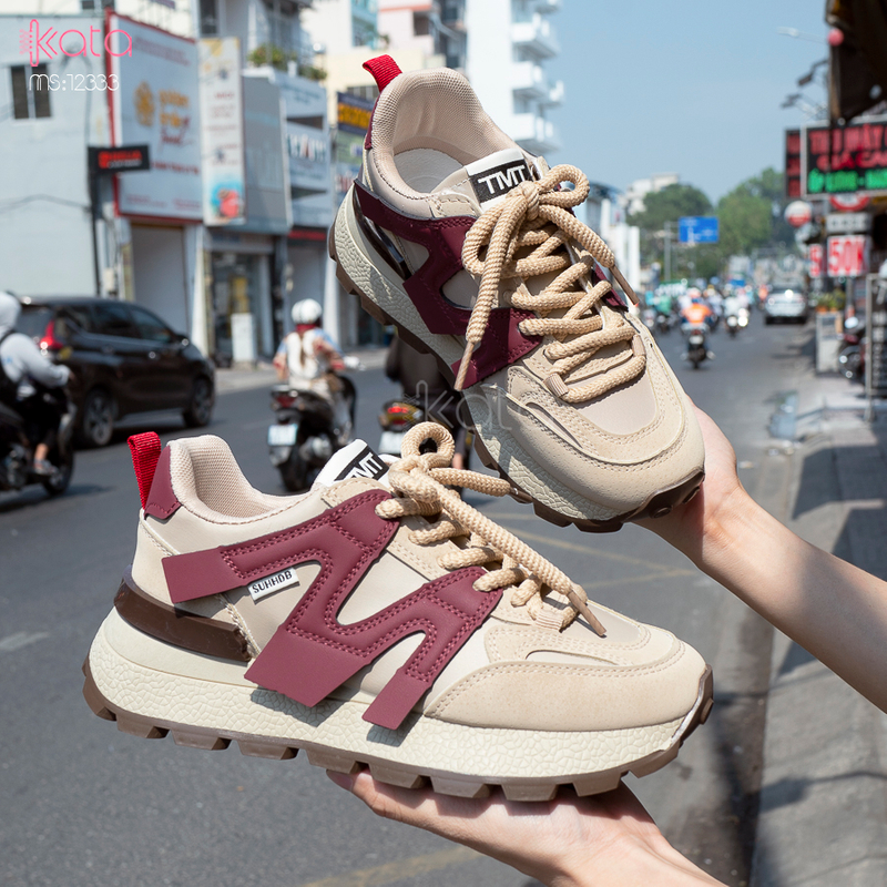 Giày thể thao nữ, giày chạy bộ,dạo phố sinh viên phong cách Hàn Quốc 12332