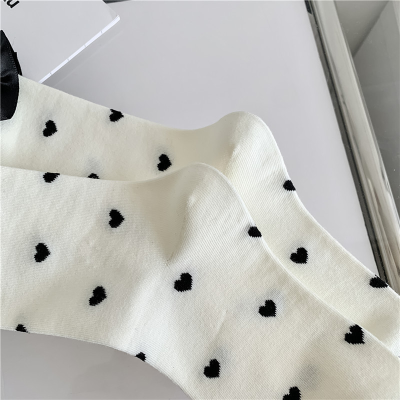 Tất ren(vải Hàn) giữa bắp chân,tất thu đông phong cách JK Nhật Bản nữ 12341