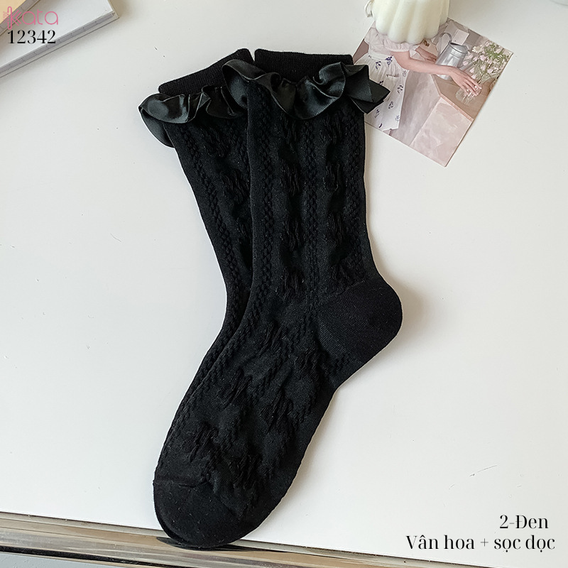 Tất ren giữa bắp chân,tất mùa hè Lolita JK Nhật Bản nữ 12342