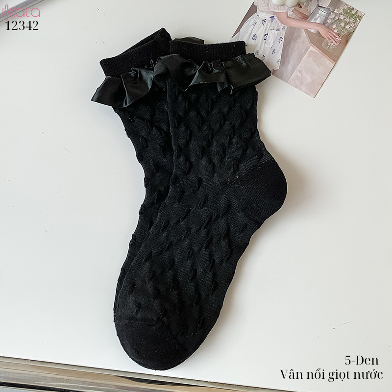 Tất ren giữa bắp chân,tất mùa hè Lolita JK Nhật Bản nữ 12342