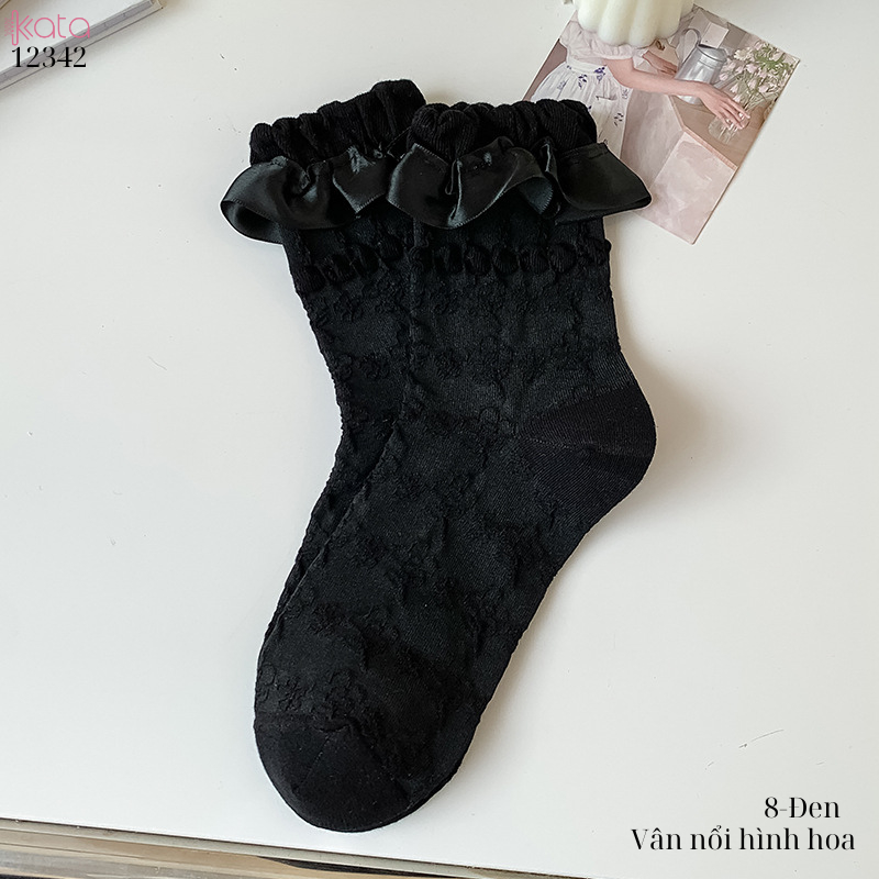 Tất ren giữa bắp chân,tất mùa hè Lolita JK Nhật Bản nữ 12342