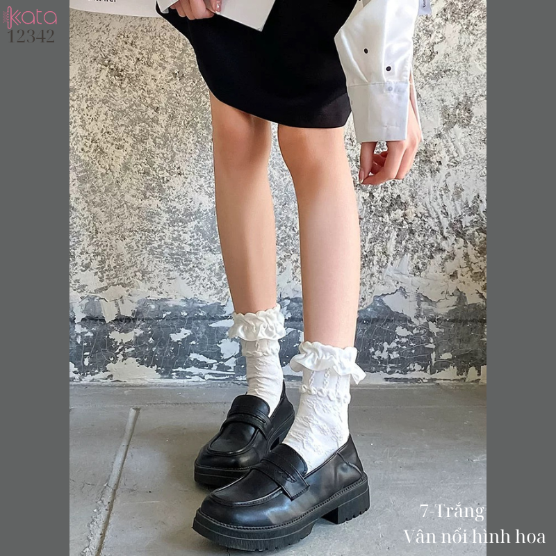 Tất ren giữa bắp chân,tất mùa hè Lolita JK Nhật Bản nữ 12342