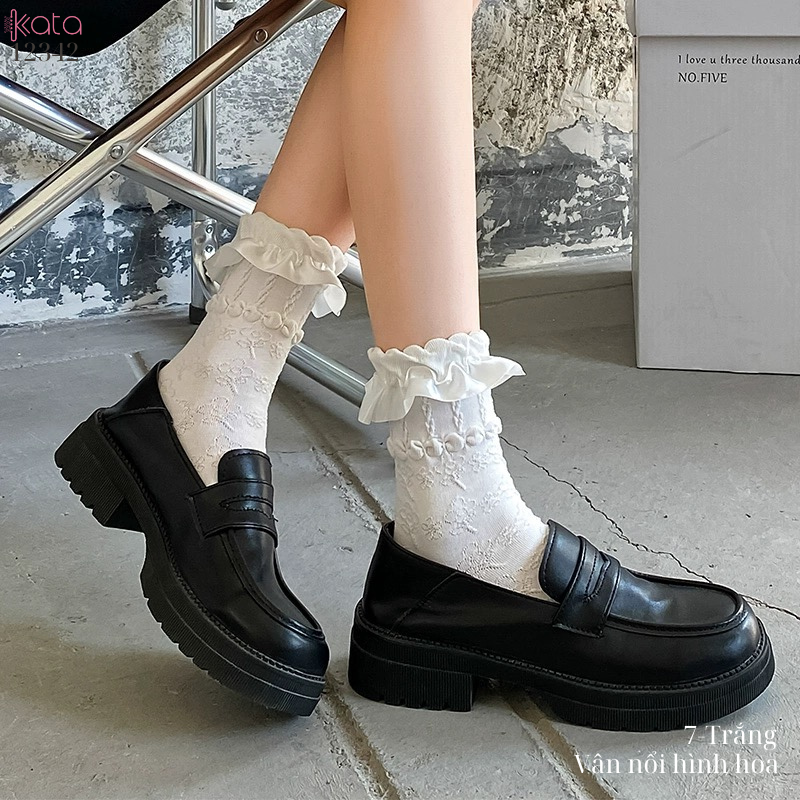 Tất ren giữa bắp chân,tất mùa hè Lolita JK Nhật Bản nữ 12342