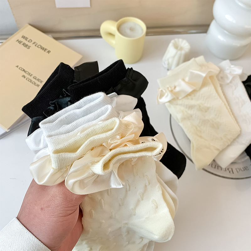 Tất ren giữa bắp chân,tất mùa hè Lolita JK Nhật Bản nữ 12342