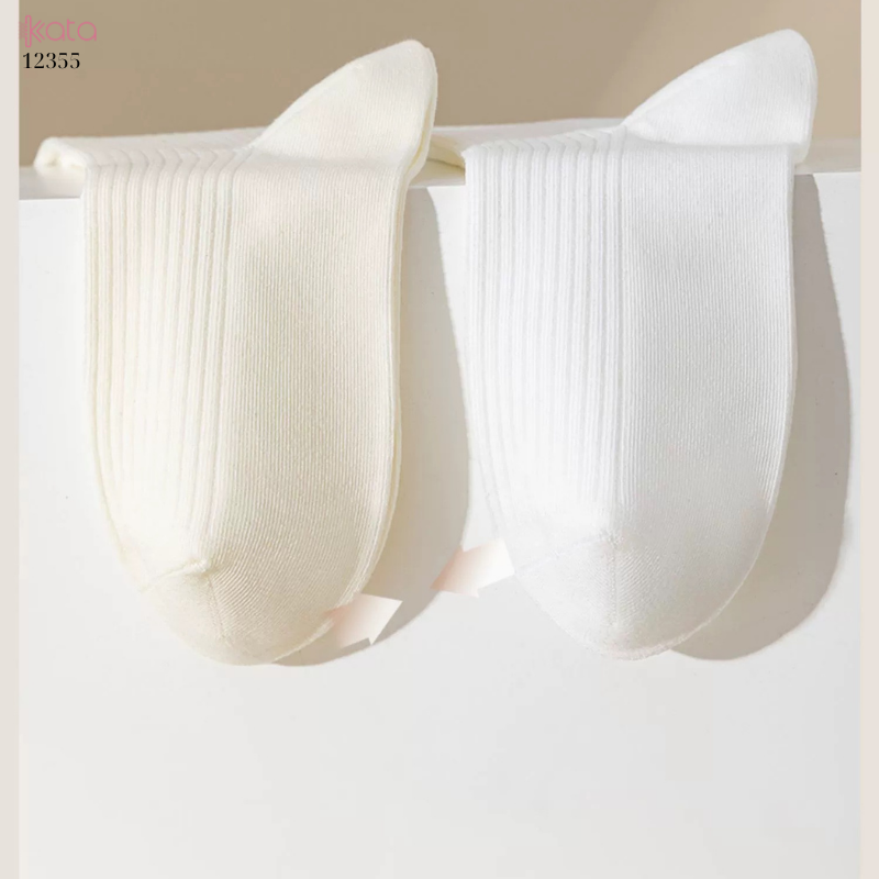 Tất bắp chân, tất 100% cotton nguyên chất  12355