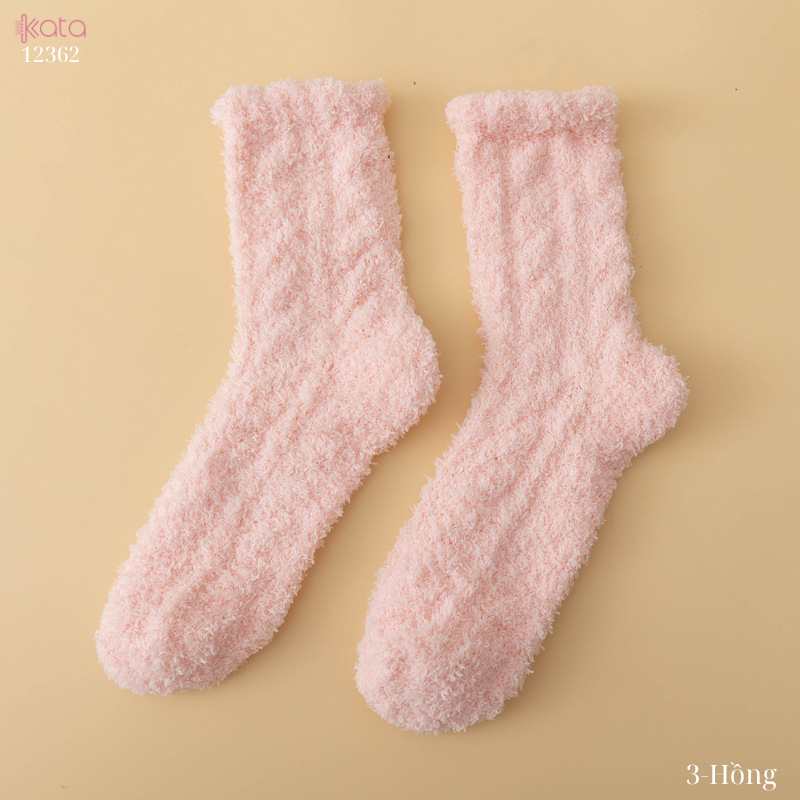 Tất nhung dày mùa đông,tất ngủ ấm áp nhiều màu sắc 12362