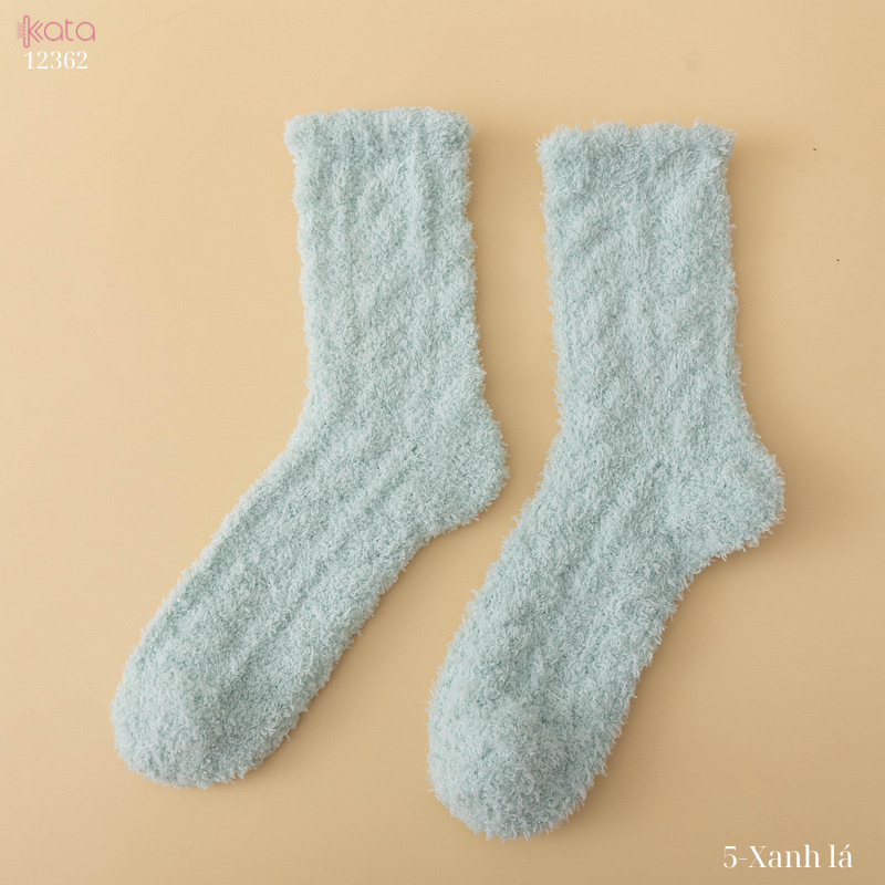 Tất nhung dày mùa đông,tất ngủ ấm áp nhiều màu sắc 12362