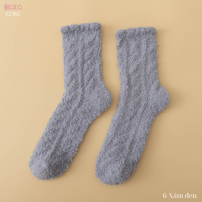 Tất nhung dày mùa đông,tất ngủ ấm áp nhiều màu sắc 12362