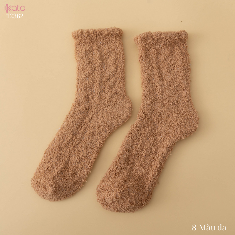 Tất nhung dày mùa đông,tất ngủ ấm áp nhiều màu sắc 12362