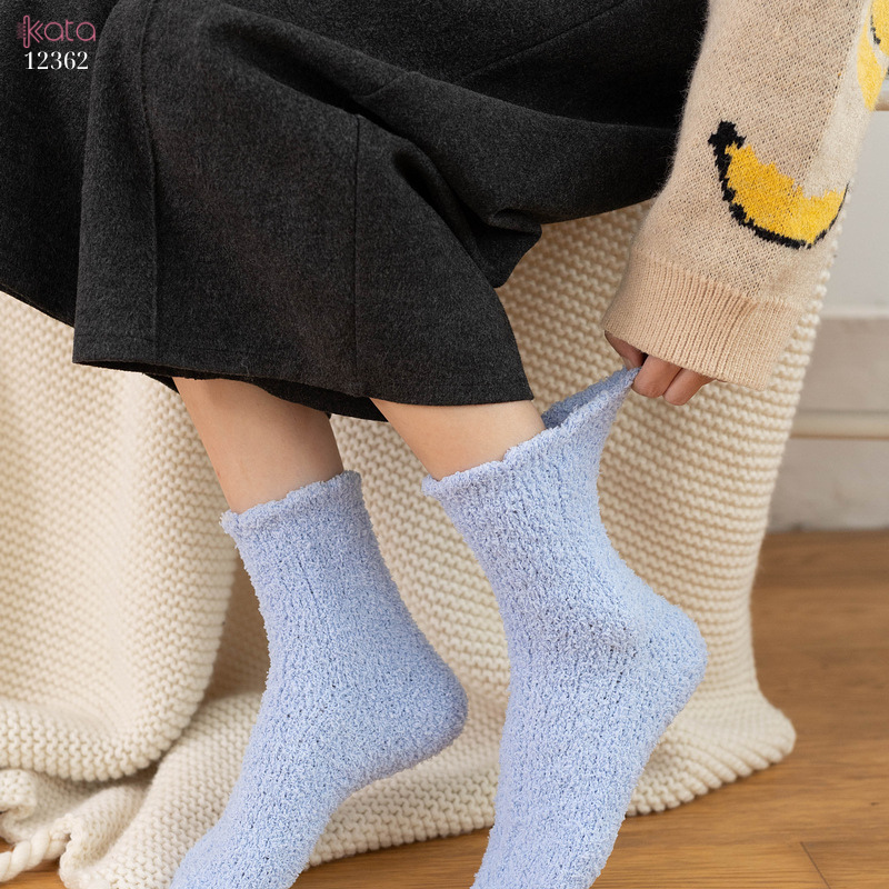 Tất nhung dày mùa đông,tất ngủ ấm áp nhiều màu sắc 12362
