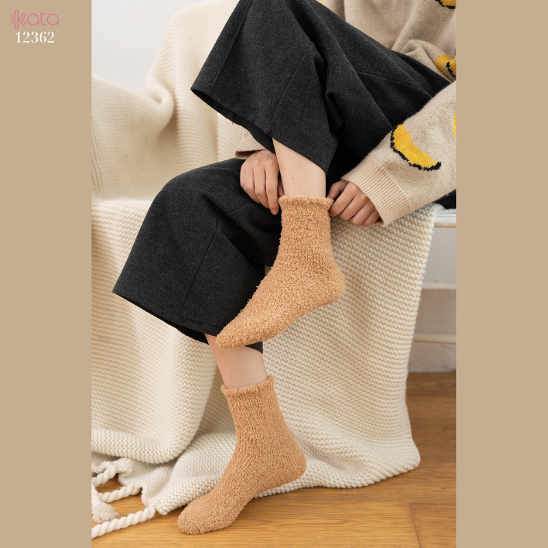 Tất nhung dày mùa đông,tất ngủ ấm áp nhiều màu sắc 12362