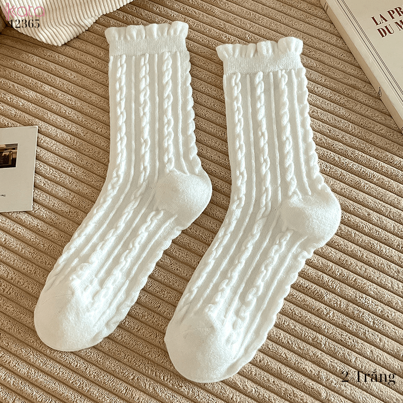 Tất len dày ấm áp,tất giữa bắp chân mùa thu đông 12365