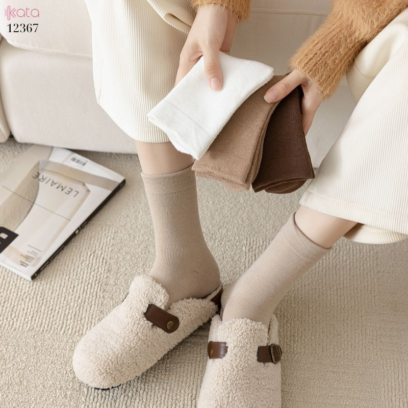 Tất dày thu đông,tất trơn giữa bắp chân 12367