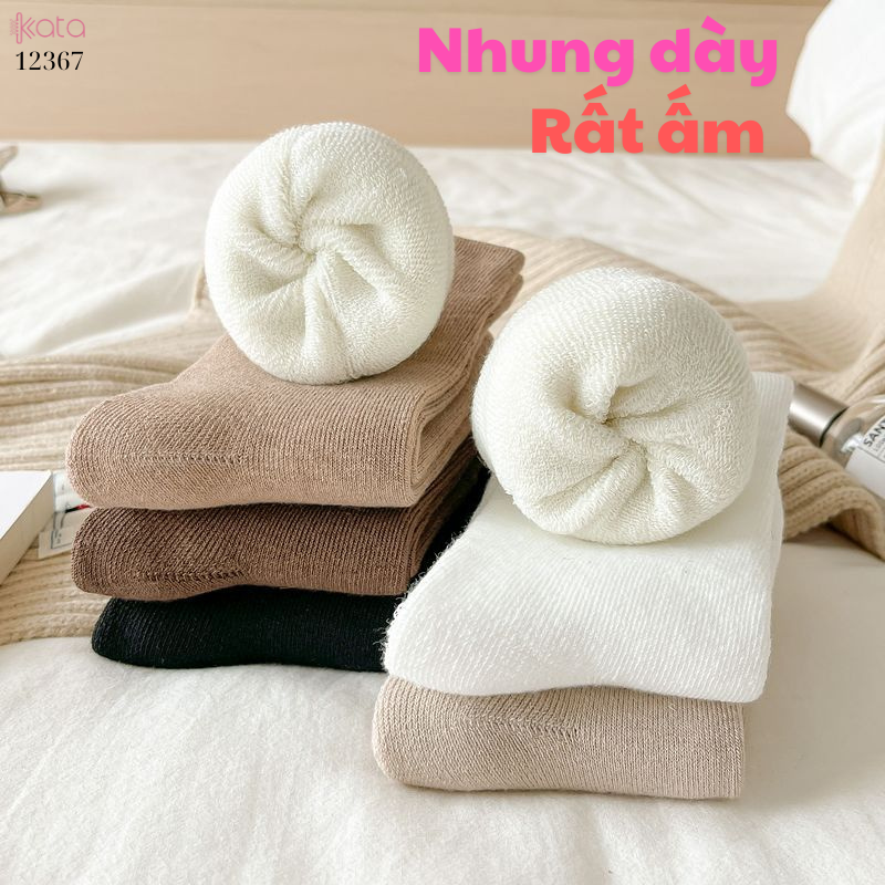 Tất dày thu đông,tất trơn giữa bắp chân 12367