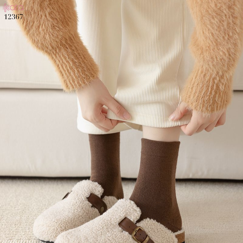 Tất dày thu đông,tất trơn giữa bắp chân 12367