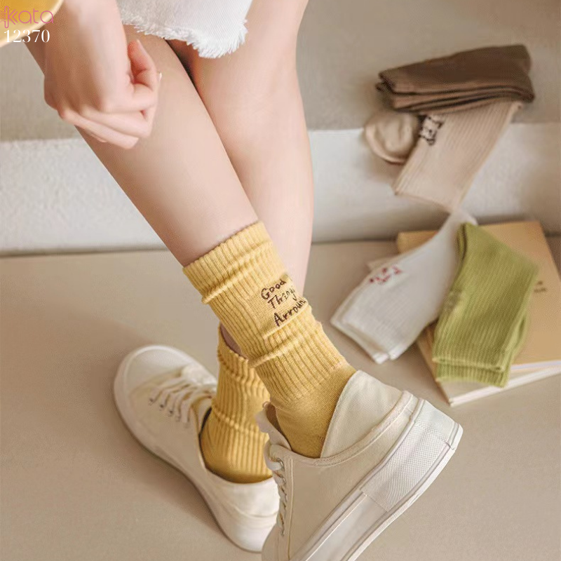 Tất mỏng xuân hè ,tất miệng rộng có thể đi bên ngoài quần ôm 12370