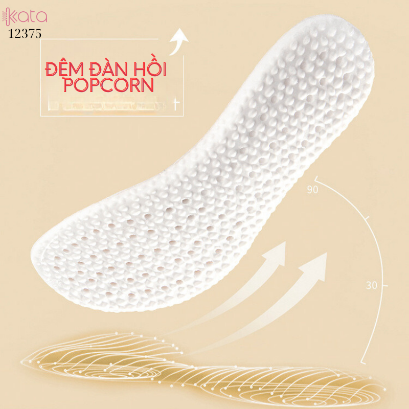 Đế lót giày nhung mùa thu đông,lót giày thể thao siêu mềm,chống sốc,thấm mồ hôi Nam Nữ 12375