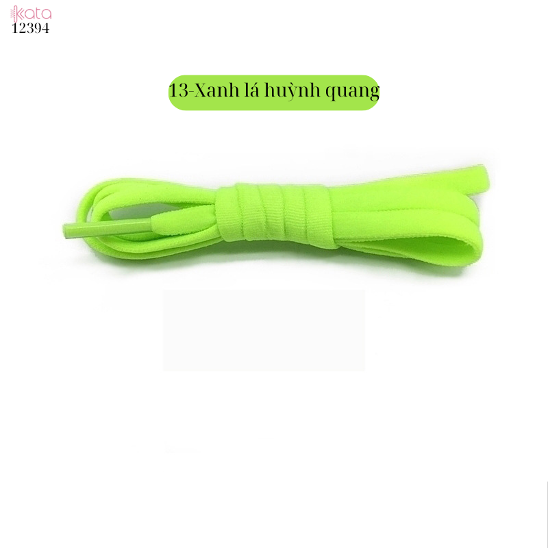 Dây giày bản tròn co giãn nhiều màu sắc Nam Nữ  trẻ em 12394