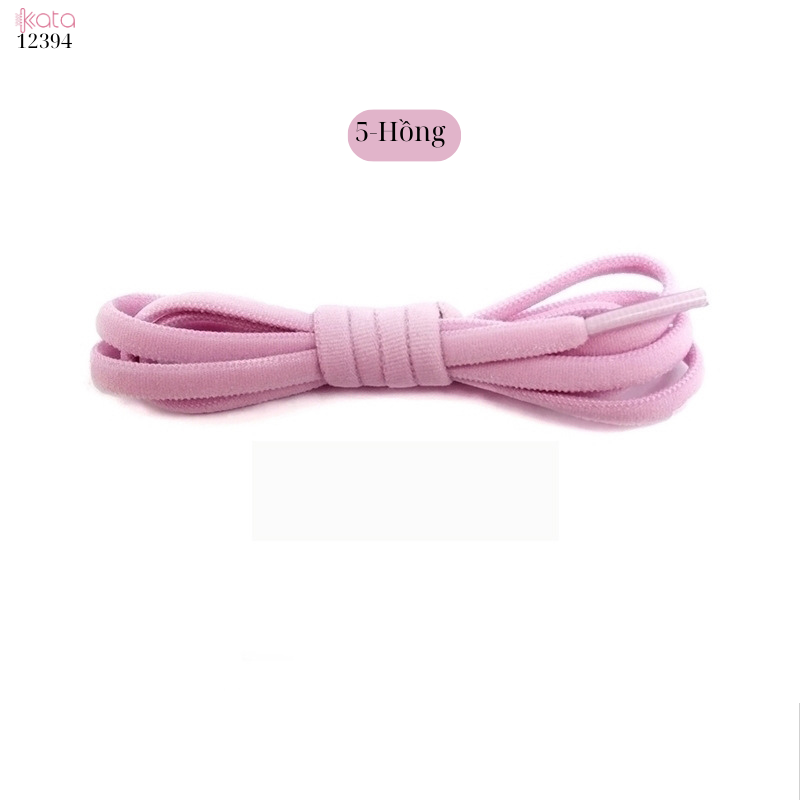 Dây giày bản tròn co giãn nhiều màu sắc Nam Nữ  trẻ em 12394