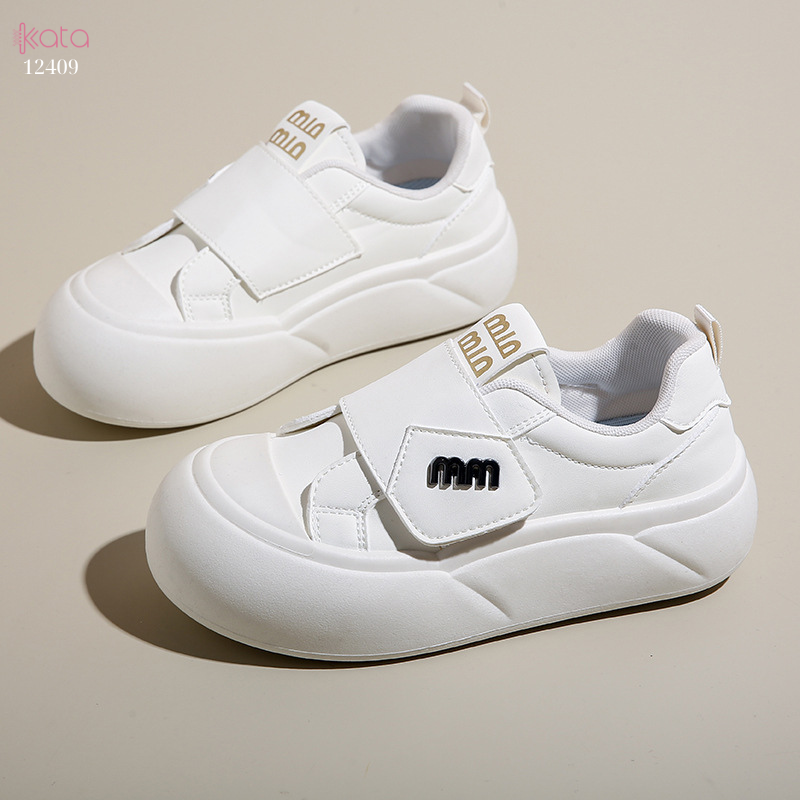 Giày thể thao khóa dán,giày tăng chiều cao phong cách Hàn Quốc 12409