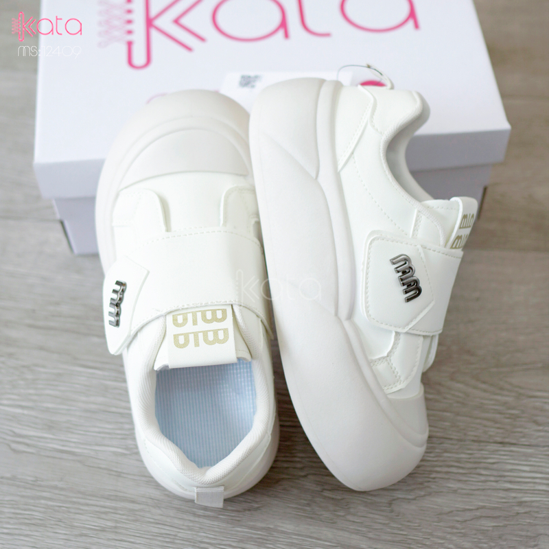 Giày thể thao khóa dán,giày tăng chiều cao phong cách Hàn Quốc 12409