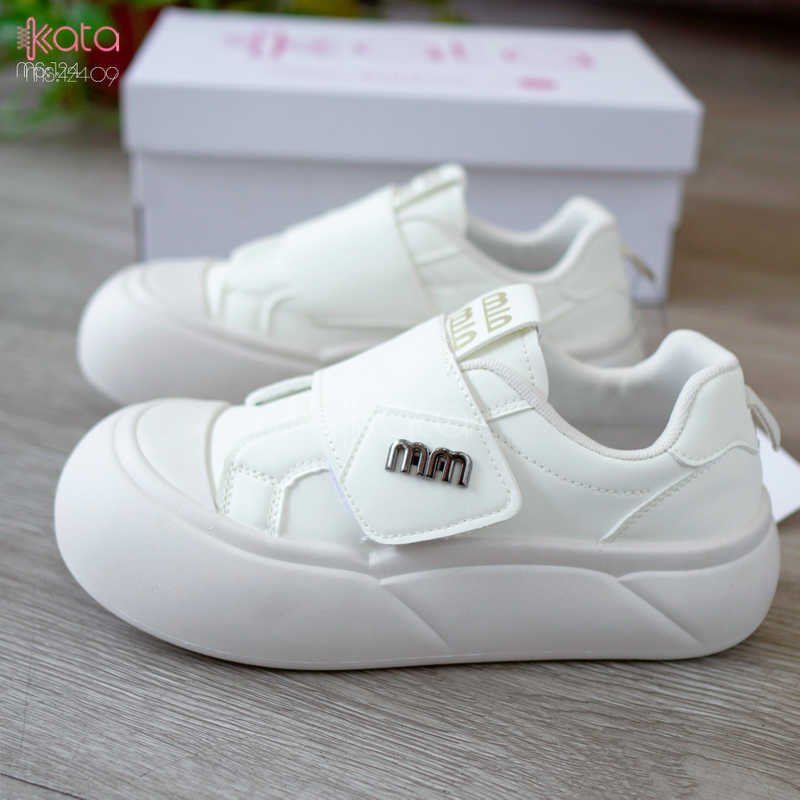 Giày thể thao khóa dán,giày tăng chiều cao phong cách Hàn Quốc 12409