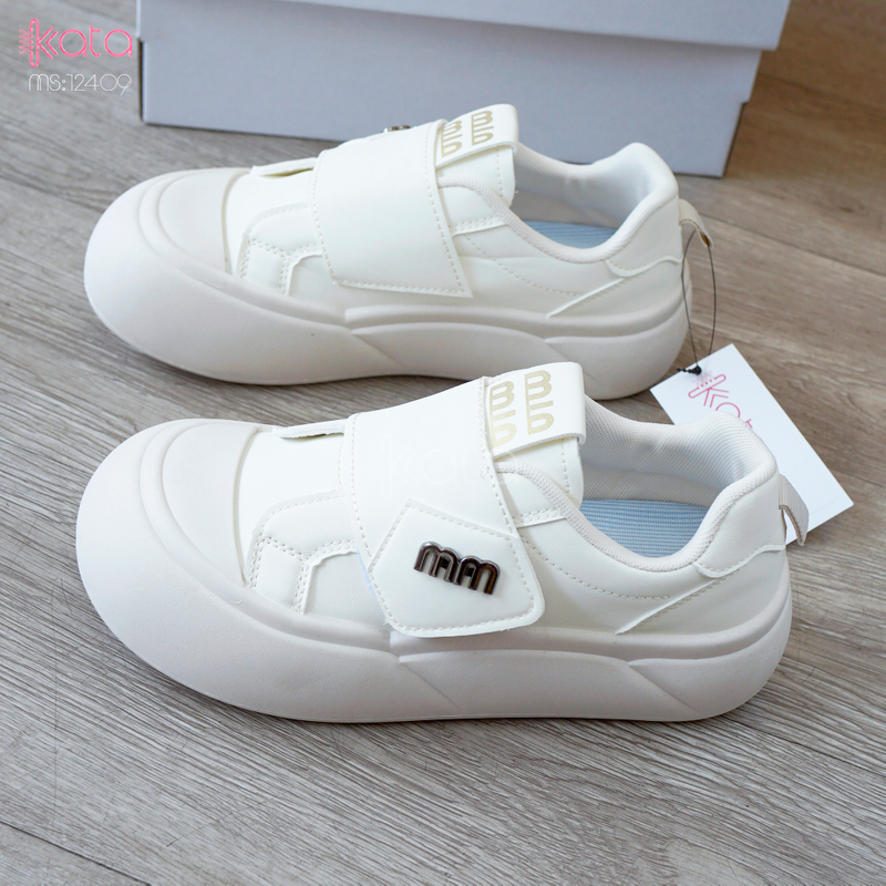 Giày thể thao khóa dán,giày tăng chiều cao phong cách Hàn Quốc 12409