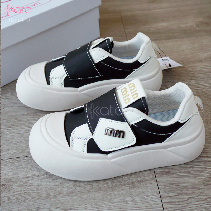 Giày thể thao khóa dán,giày tăng chiều cao phong cách Hàn Quốc 12409