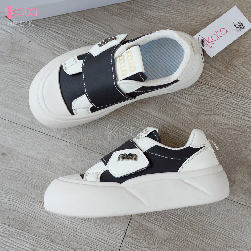 Giày thể thao khóa dán,giày tăng chiều cao phong cách Hàn Quốc 12409