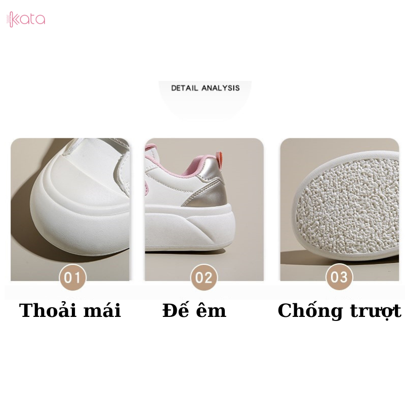 Giày thể thao khóa dán,giày tăng chiều cao phong cách Hàn Quốc 12409
