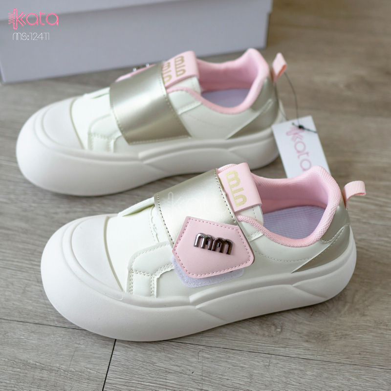 Giày thể thao khóa dán,giày tăng chiều cao phong cách Hàn Quốc 12409