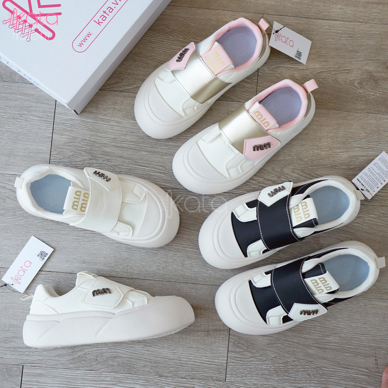 Giày thể thao khóa dán,giày tăng chiều cao phong cách Hàn Quốc 12409