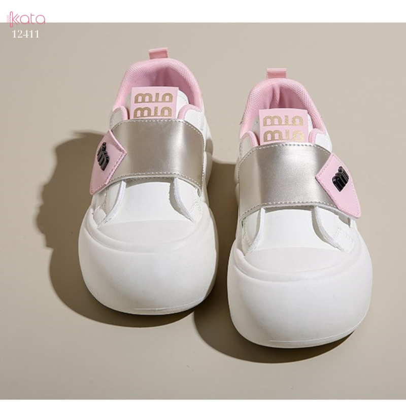 Giày thể thao khóa dán,giày tăng chiều cao phong cách Hàn Quốc 12409