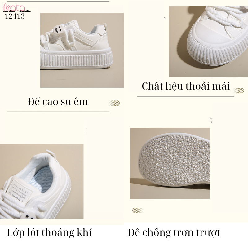 Giày thể thao nữ,giày dạo phố sinh viên phong cách Hàn Quốc 12413