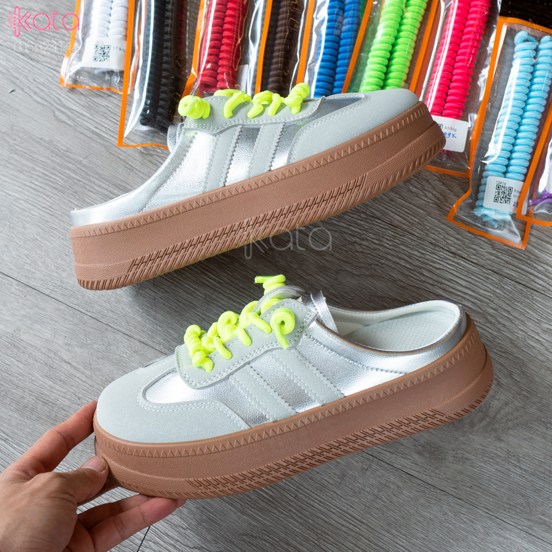 Giày sục hở gót,giày lười mùa hè thoáng khí phong cách Hàn Quốc 12504