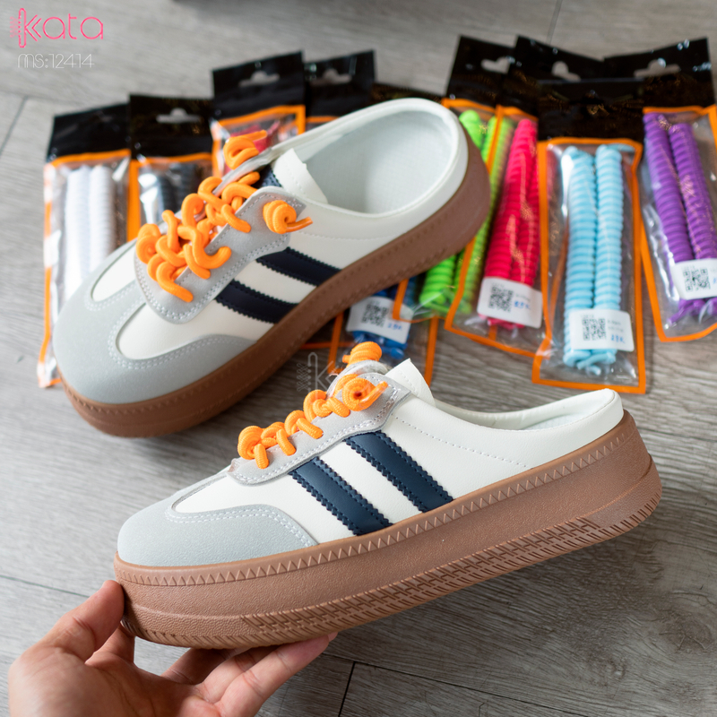 Giày sục hở gót,giày lười mùa hè thoáng khí phong cách Hàn Quốc 12504