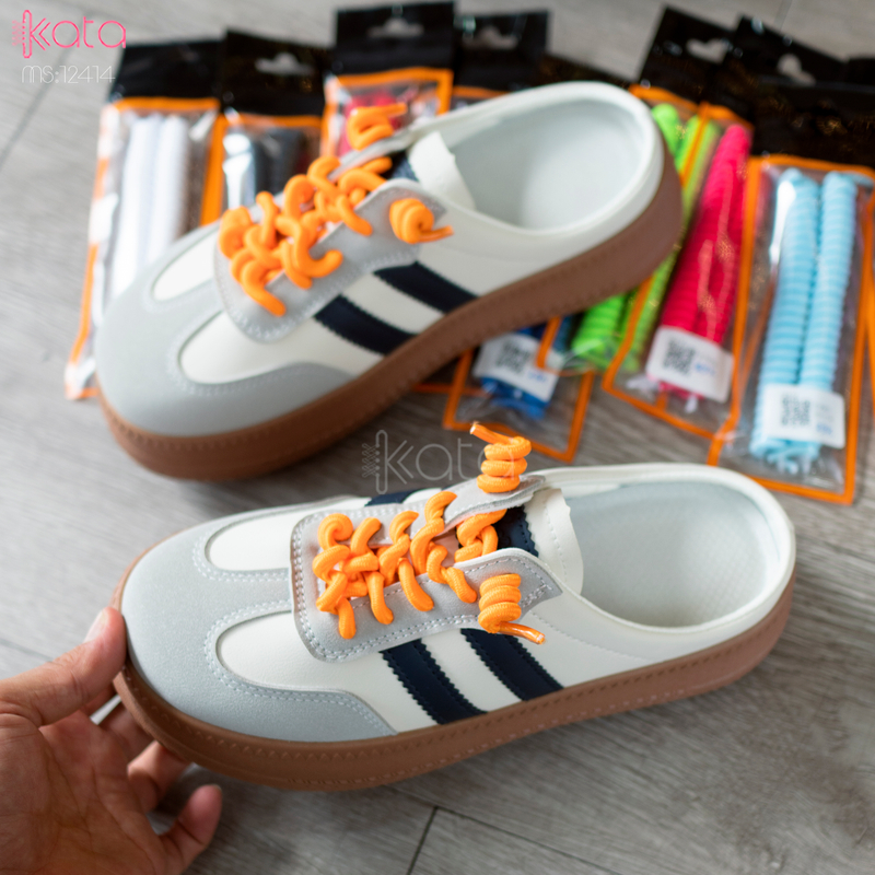 Giày sục hở gót,giày lười mùa hè thoáng khí phong cách Hàn Quốc 12504