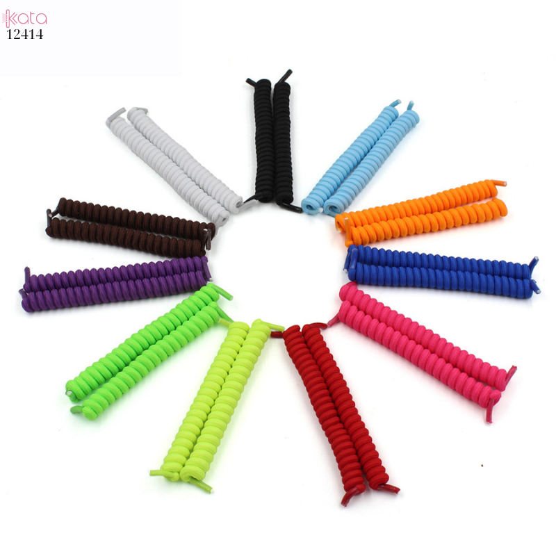 Dây giày lò xo không buộc dây,dây giày thun,dây thể thao dành cho người lười 12414