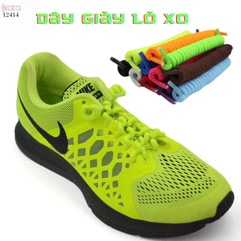 Dây giày lò xo không buộc dây,dây giày thun,dây thể thao dành cho người lười 12414