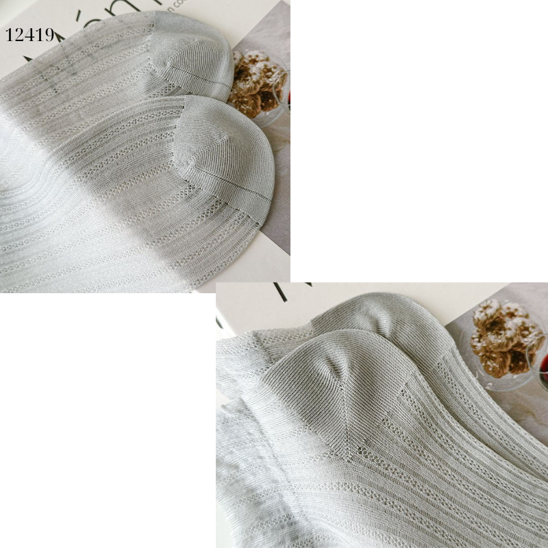 Tất trơn siêu mỏng Xuân Hè,mềm mại,chống trượt,chống tuột,thoáng khí 12419