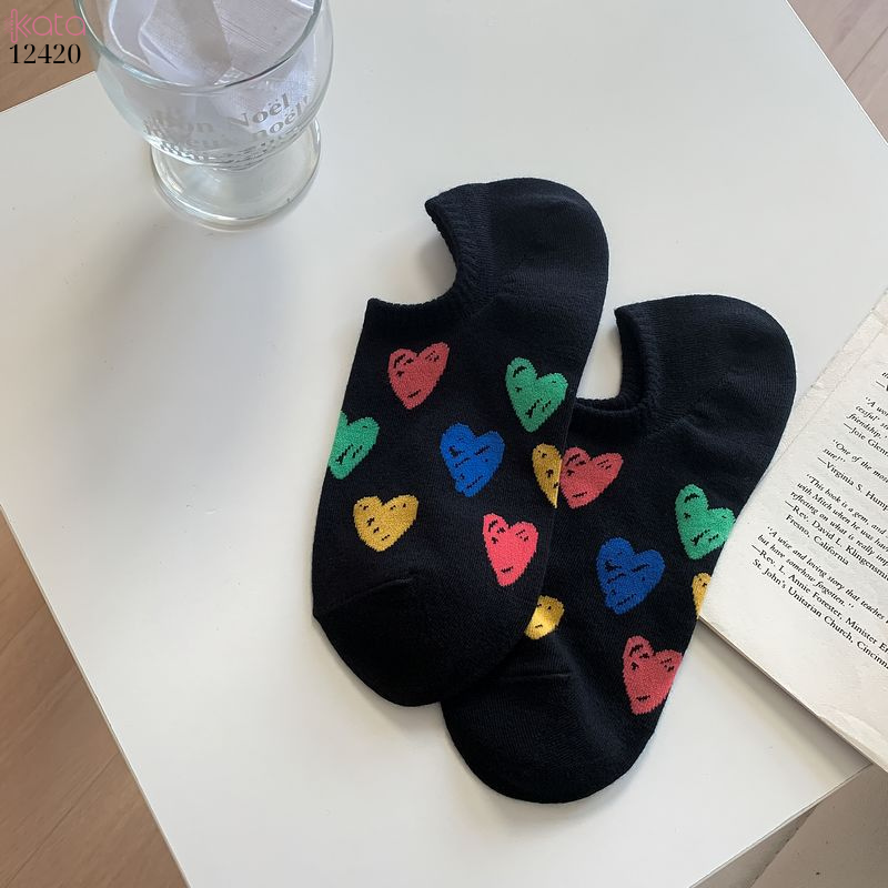 Tất thuyền,không rớt gót,tất mỏng mùa hè nữ chống trơn trượt 12420