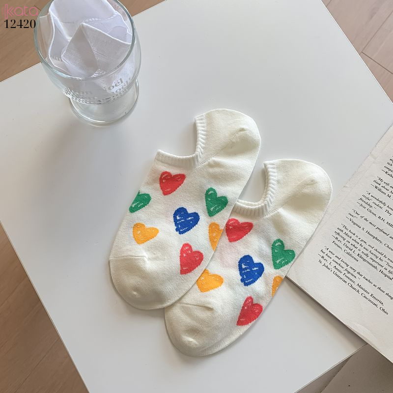 Tất thuyền,không rớt gót,tất mỏng mùa hè nữ chống trơn trượt 12420