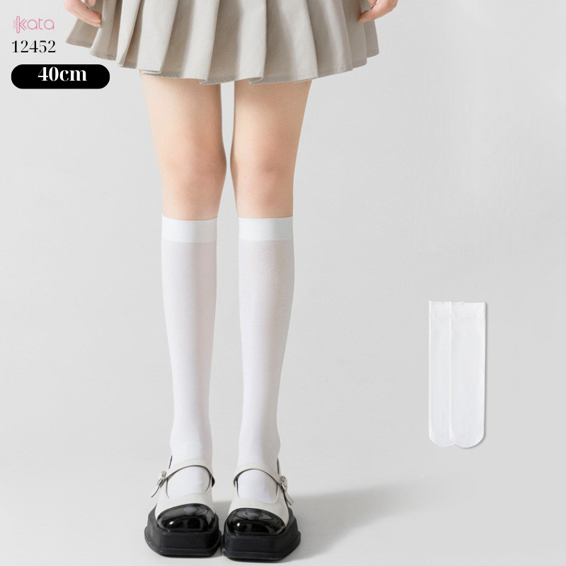 Tất chống nắng ,tất nhung mỏng mát lạnh mùa hè,tất JK giảm béo bắp chân 12452