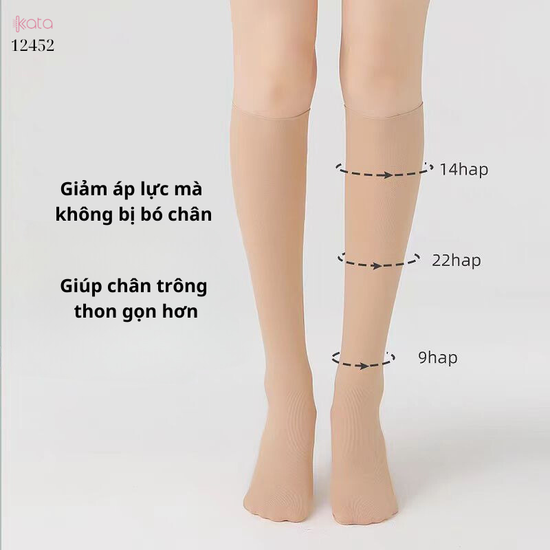 Tất chống nắng ,tất nhung mỏng mát lạnh mùa hè,tất JK giảm béo bắp chân 12452