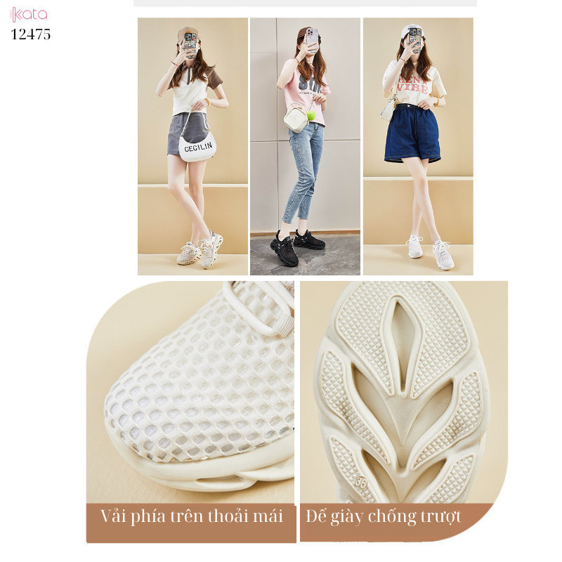 Giày thể thao mùa hè,giày chạy bộ vải dệt thoáng khí,sinh viên phong cách Hàn Quốc 12477