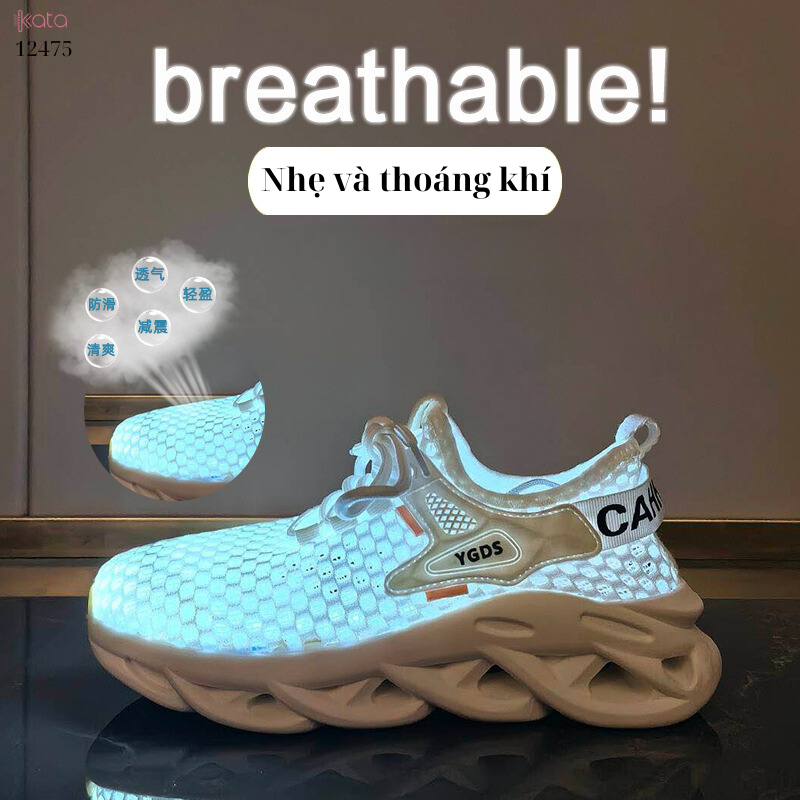Giày thể thao mùa hè,giày chạy bộ vải dệt thoáng khí,sinh viên phong cách Hàn Quốc 12477