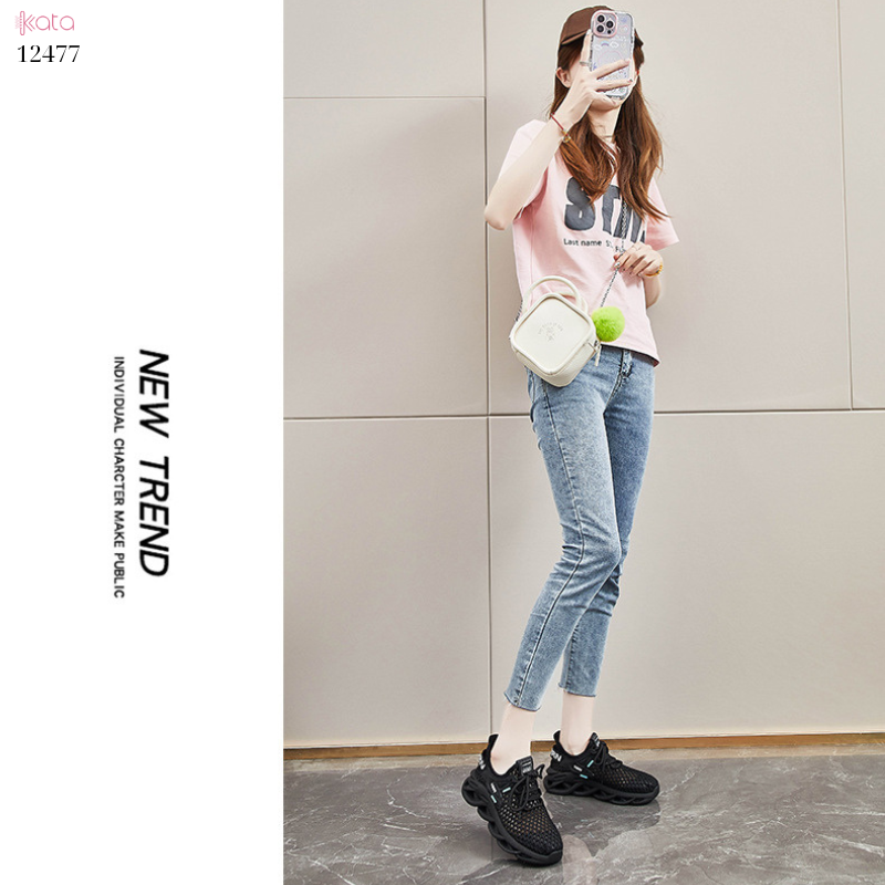 Giày thể thao mùa hè,giày chạy bộ vải dệt thoáng khí,sinh viên phong cách Hàn Quốc 12477